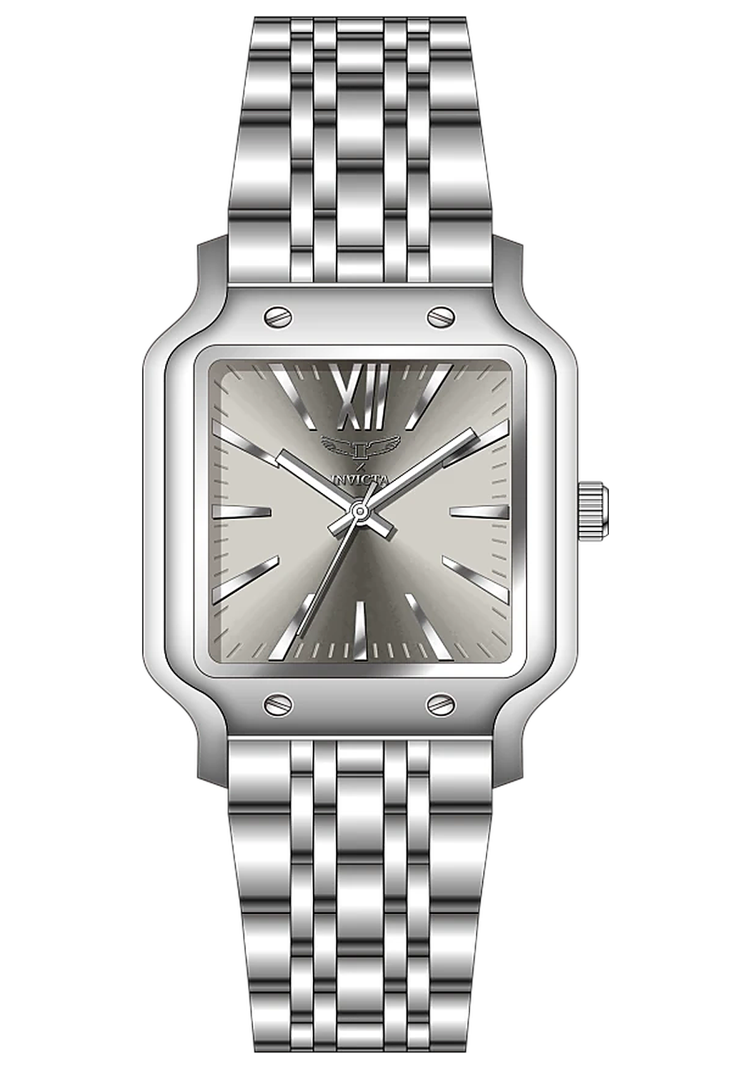 Angel I by Invicta Lady 69910 | Elegancia Plateada de Diseño Cuadrado ✨