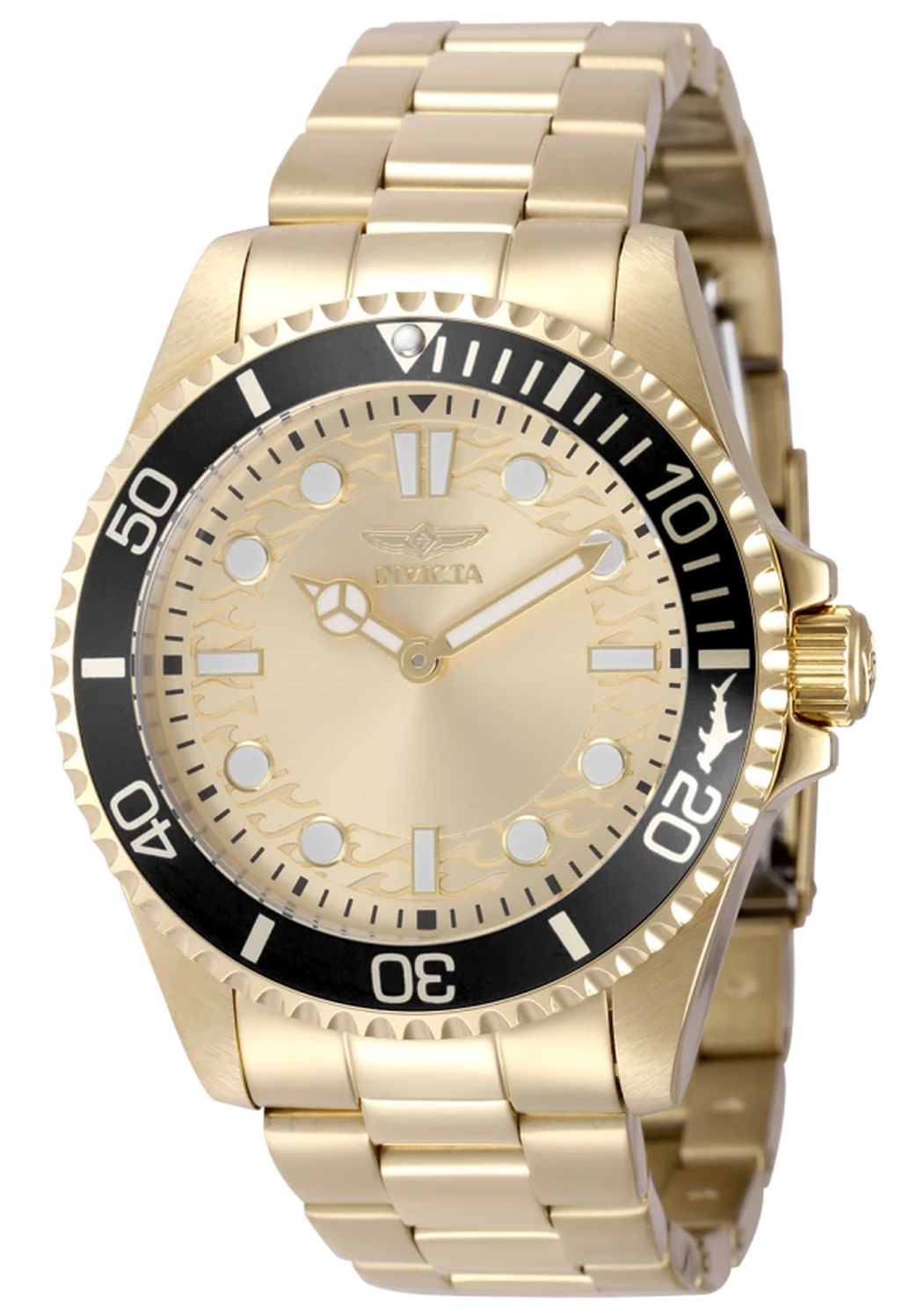 Invicta Pro Diver 49700 | Elegancia Dorada con Diseño Minimalista